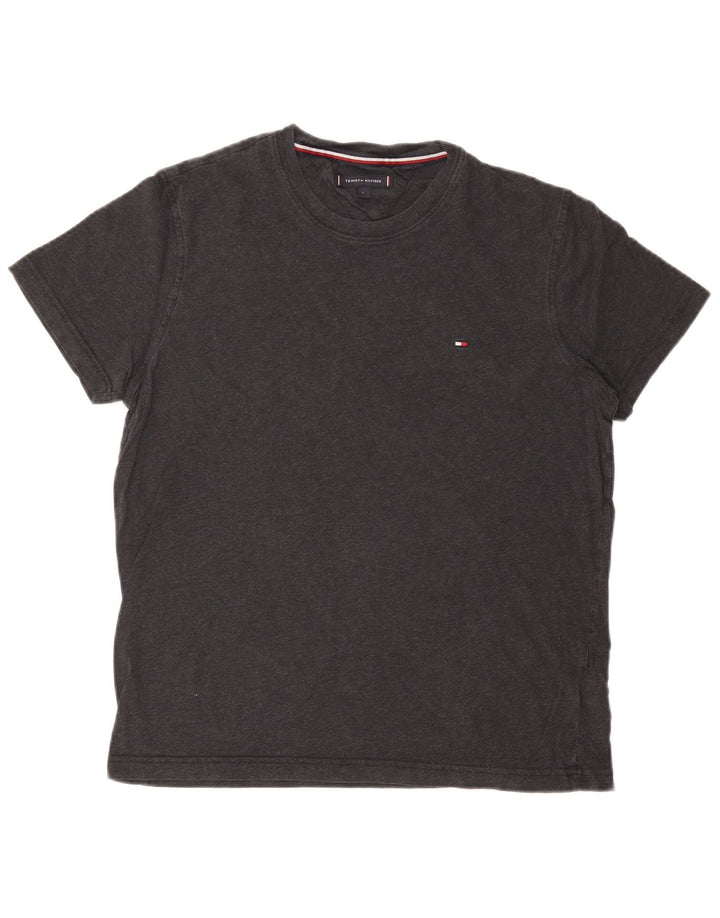 TOMMY HILFIGER Herren T-Shirt Top Large Grau Baumwolle