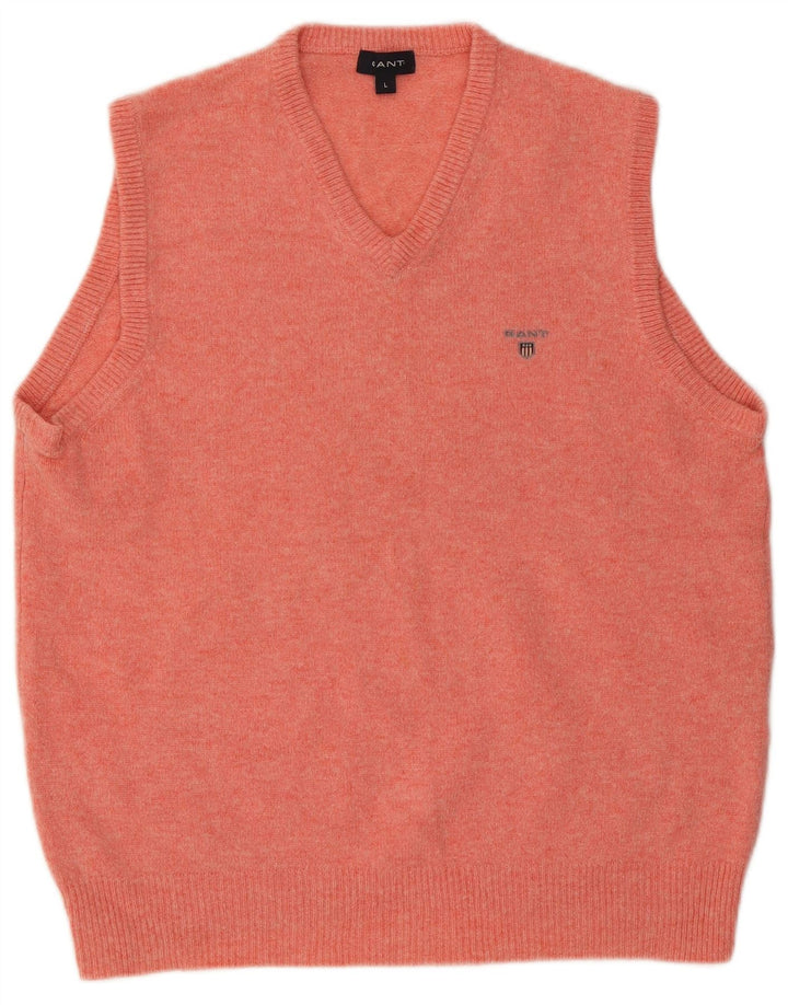 Gant Herren Weste Tank Top Große rosa Wolle