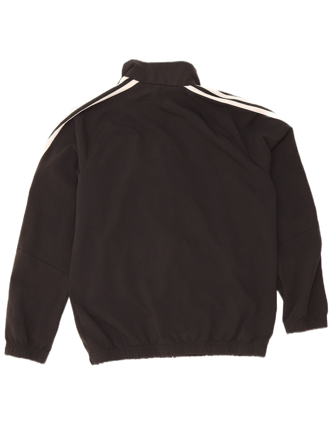 ADIDAS Jungen-Trainingsanzug, Top-Jacke, 11–12 Jahre, schwarzes Polyester