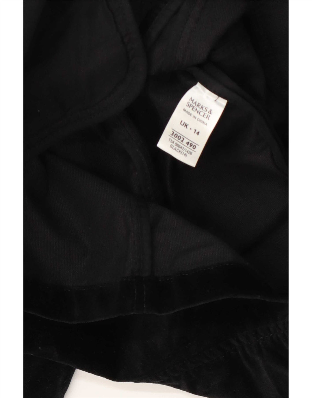 Marks & Spencer Damen-Blazer aus Samt mit 3 Knöpfen, UK 14, Mittelschwarz