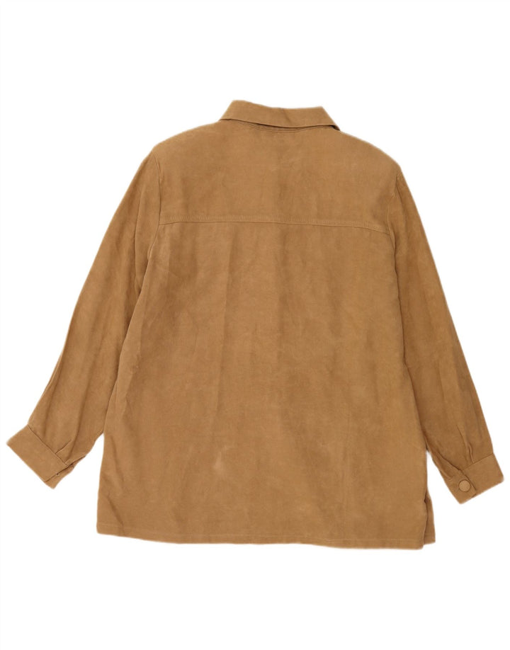 Vintage Damen 5-Knopf-Blazerjacke UK 16 Large Beige