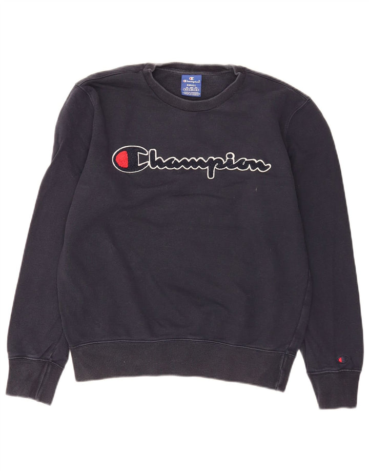 Champion Herren-Sweatshirt mit Grafik, Größe S, marineblau, Baumwolle