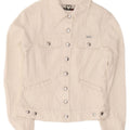 Charro Utility-Jacke für Mädchen, 10–11 Jahre, mittelweißes Polyester
