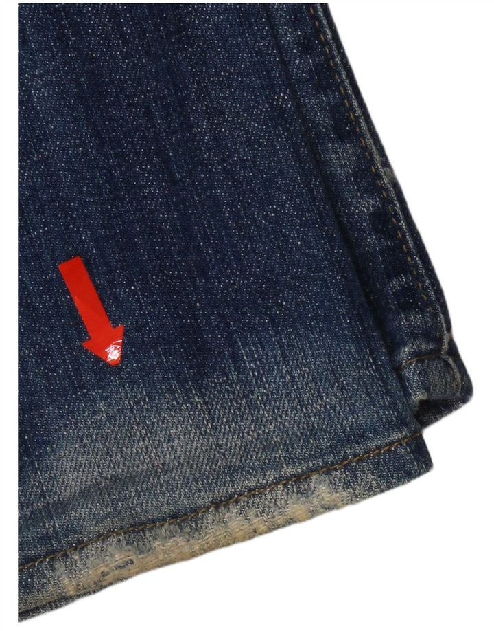 Gas Damen Slim Jeans W31 L34 Blaue Baumwolle