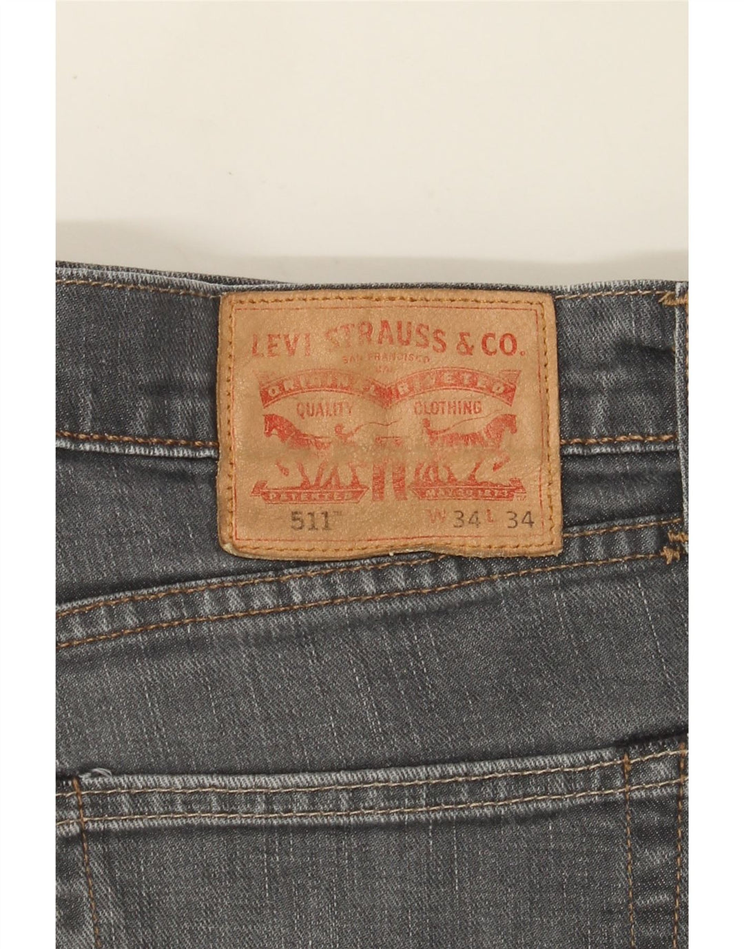 Levi's Herren 511 Slim Jeans W34 L30 Graue Baumwolle