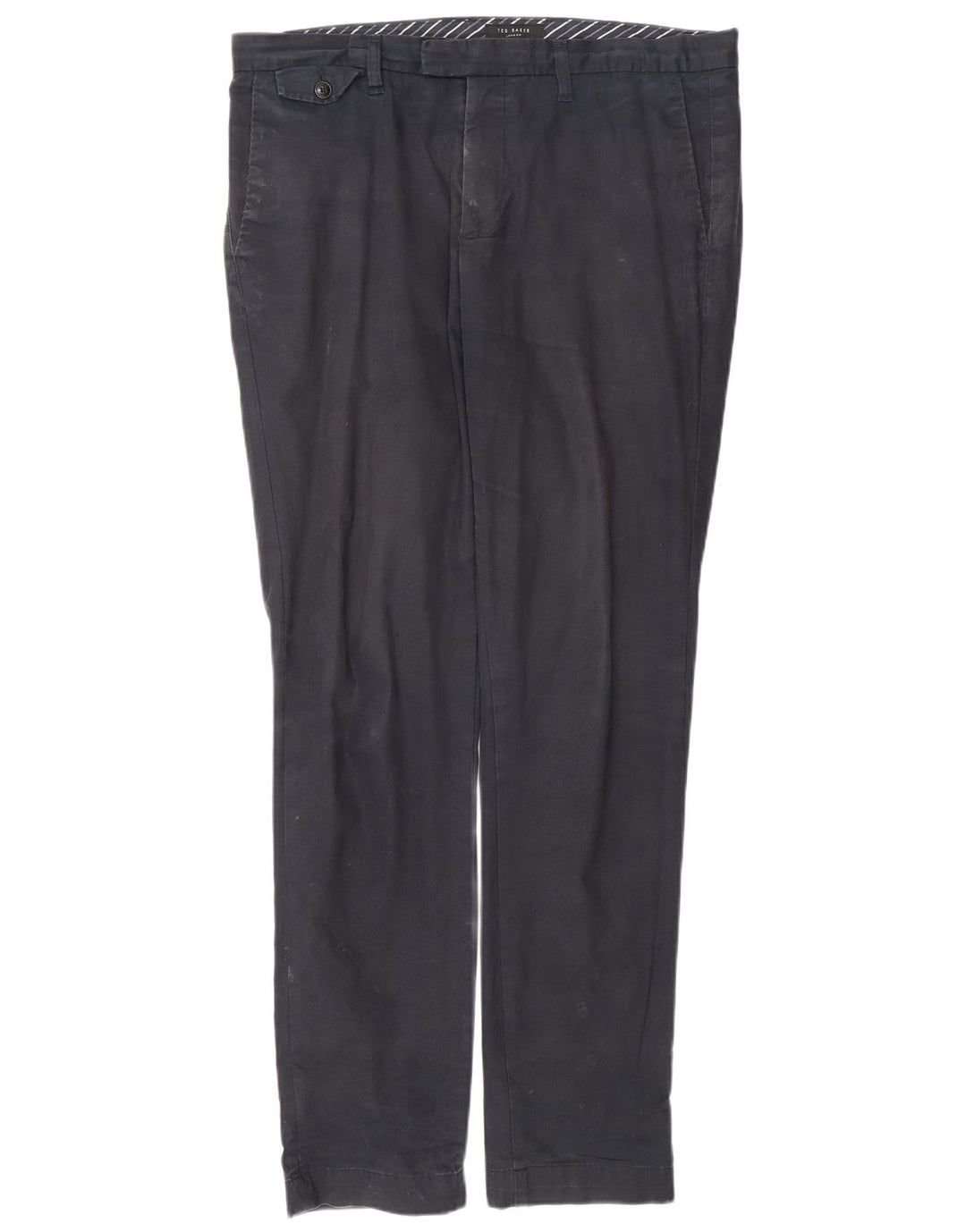 Ted Baker Slim Chino-Hose für Herren, W34, L31, Marineblau, Baumwolle