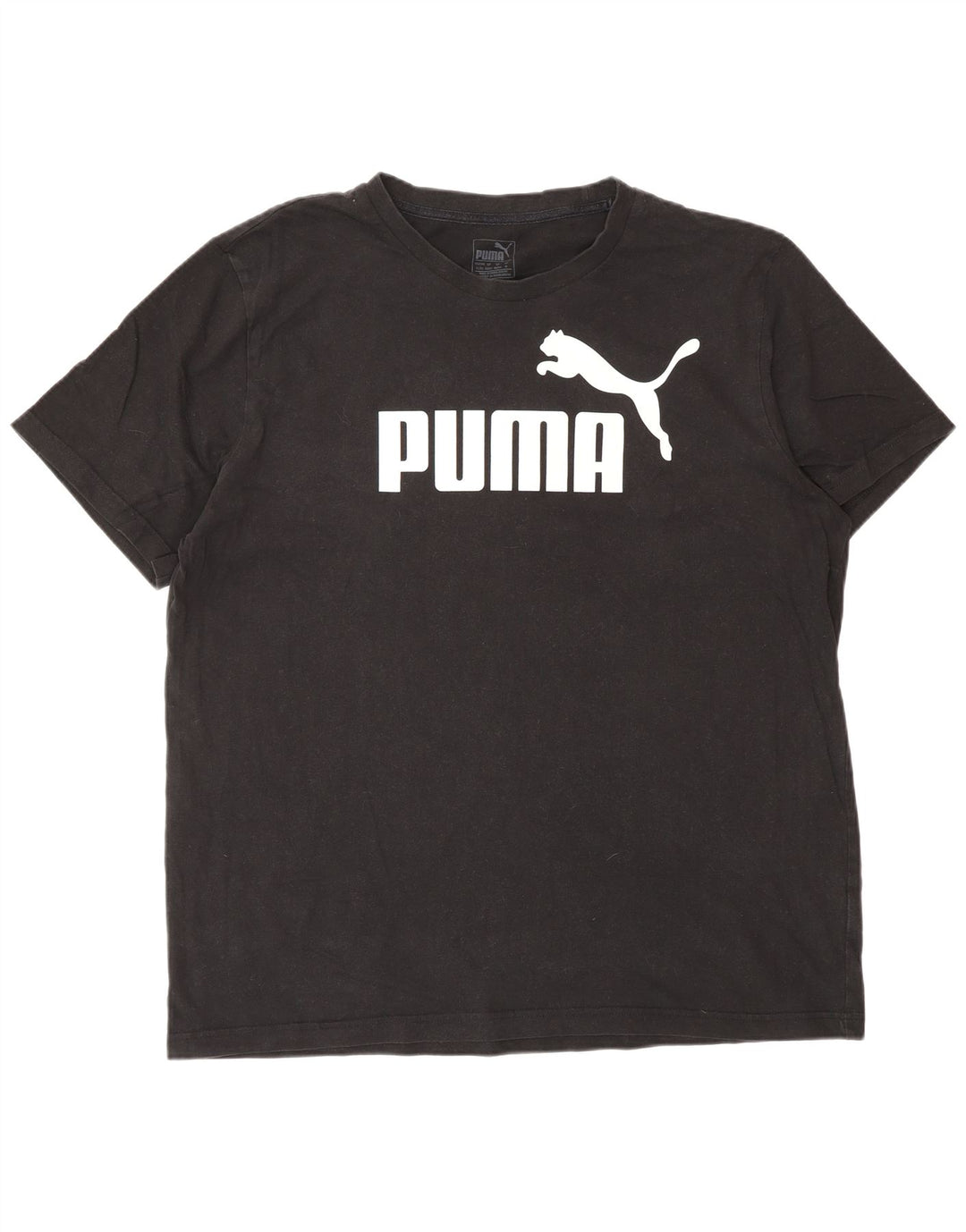 PUMA Herren Grafik T-Shirt Top XL Schwarz Baumwolle