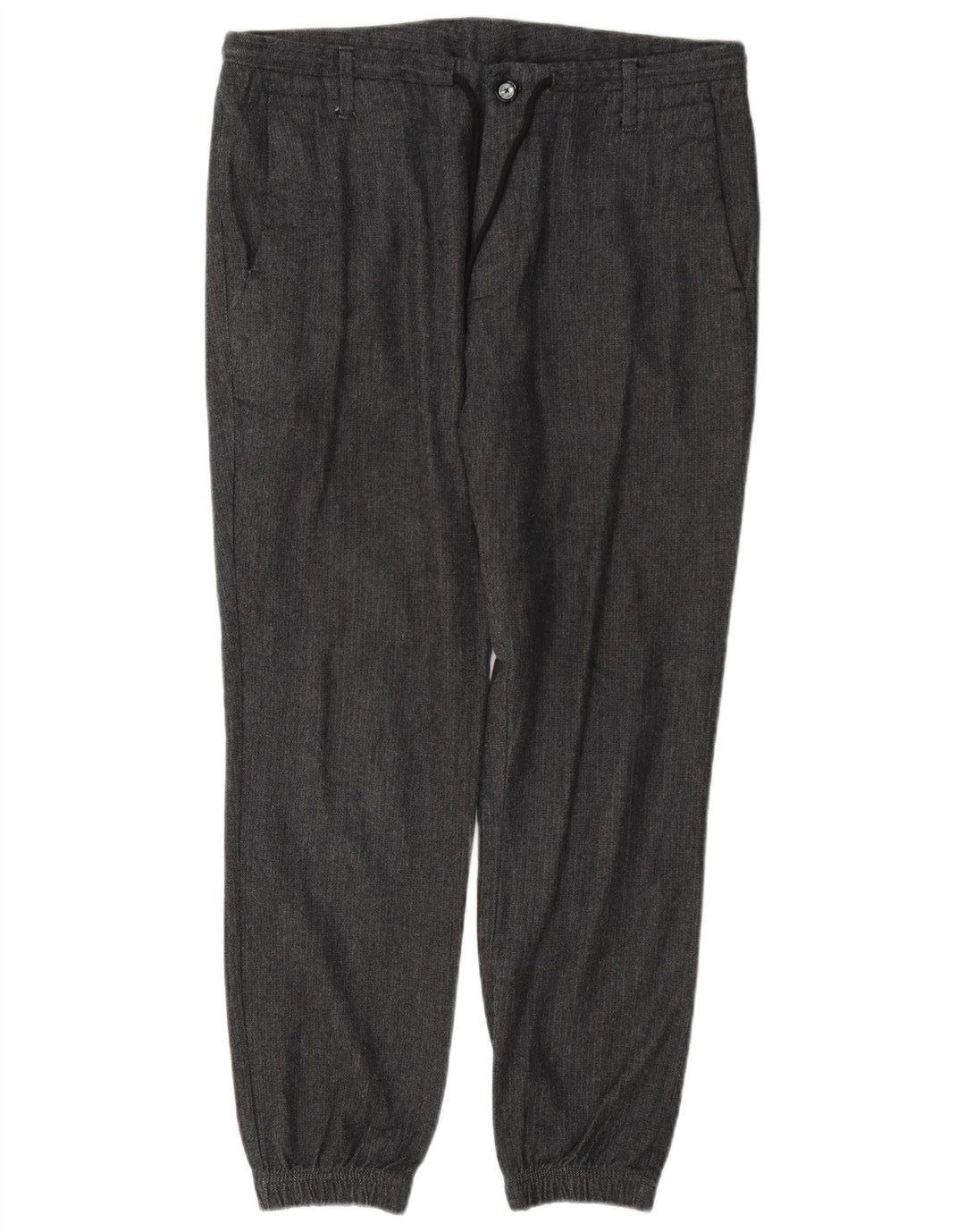Massimo Dutti Herren Chinohose EU 42 Large W32 L28 Graues Fischgrätenmuster