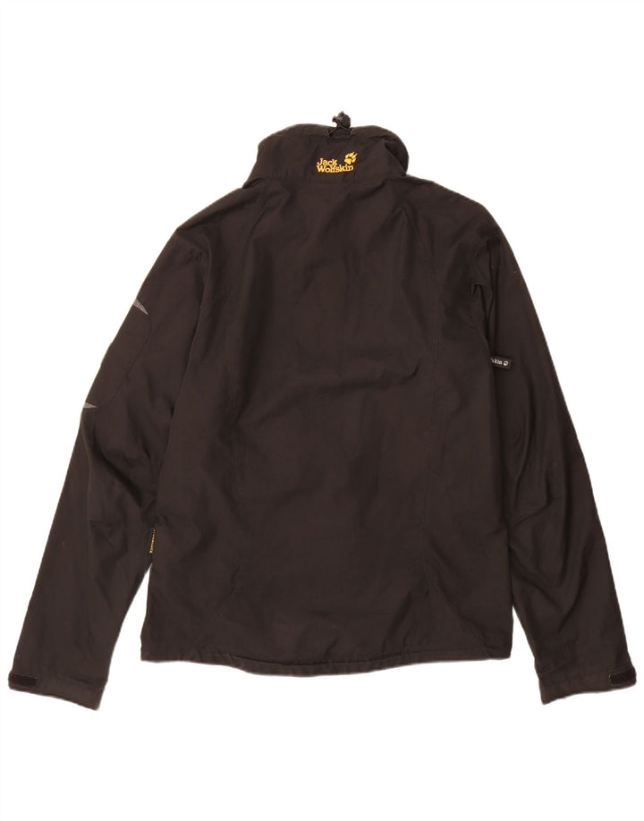 Jack Wolfskin Herren Windjacke UK 38 Medium Schwarz Polyester