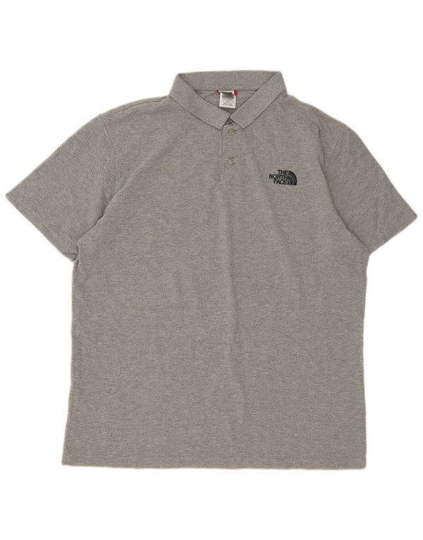 The North Face Herren-Poloshirt, große graue Baumwolle