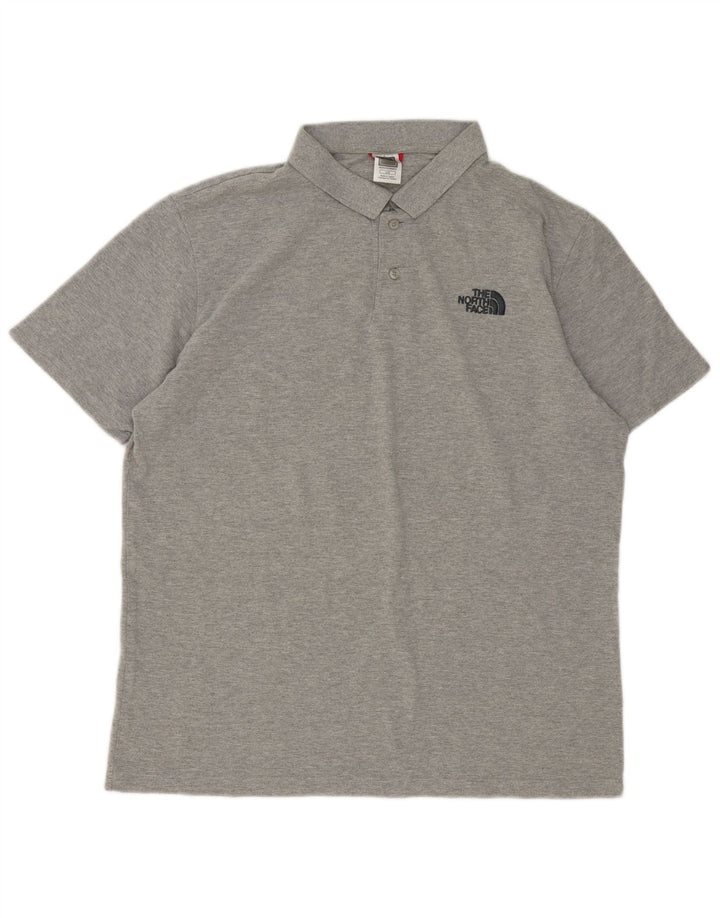 The North Face Herren-Poloshirt, große graue Baumwolle