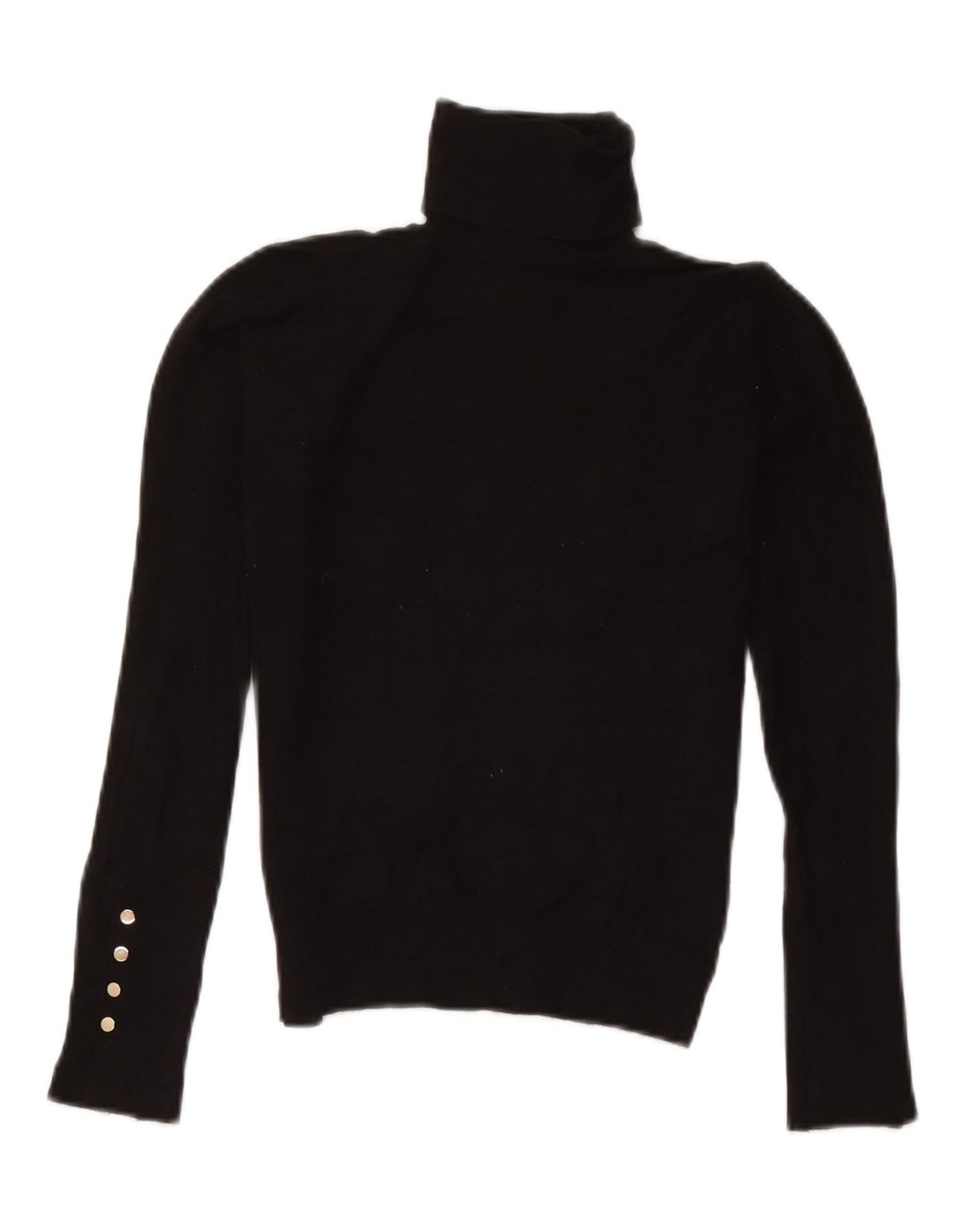 Zara Damen-Pullover mit Rollkragen, Gr. 10, Größe S, Schwarz, Viskose