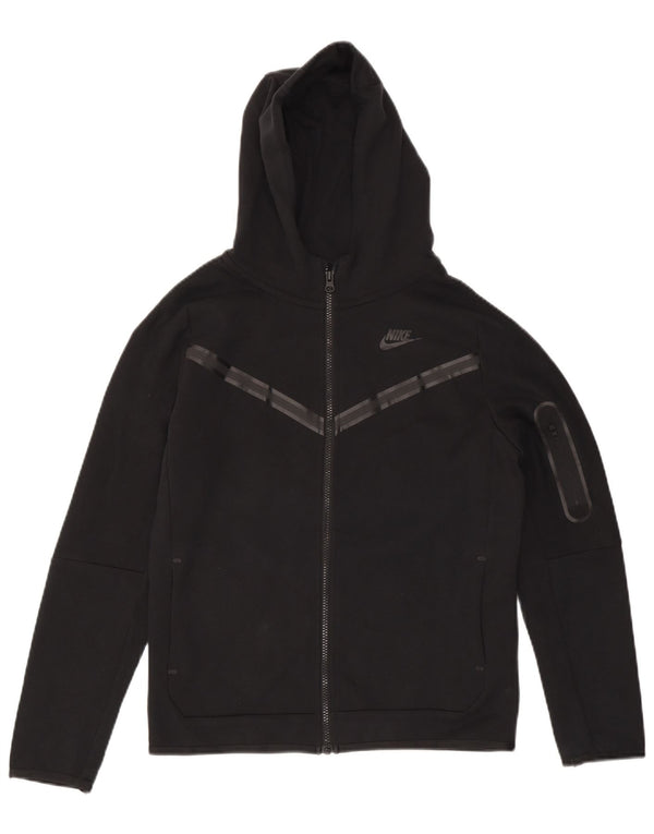Nike Jungen-Kapuzenpullover mit Reißverschluss, 13–14 Jahre, XL, schwarze Baumwolle