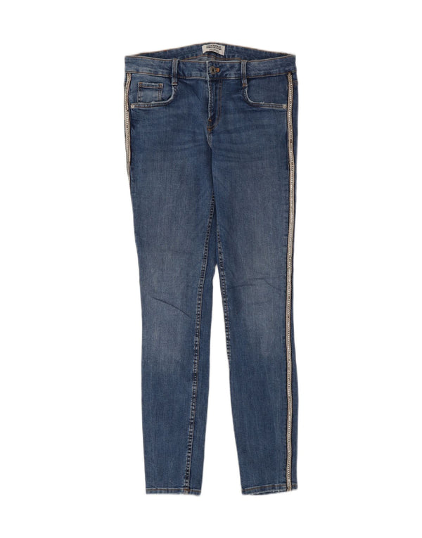 Zara Damen Trafaluc Skinny Jeans EU 36 XS W26 L26 Blaue Baumwolle