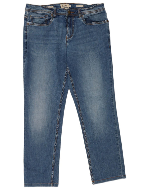 Dack's Herren Slim Jeans IT 48 Medium W32 L27 Blaue Baumwolle