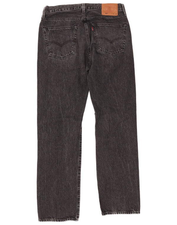LEVI'S Herren 501 Straight Jeans W32 L32 Graue Baumwolle