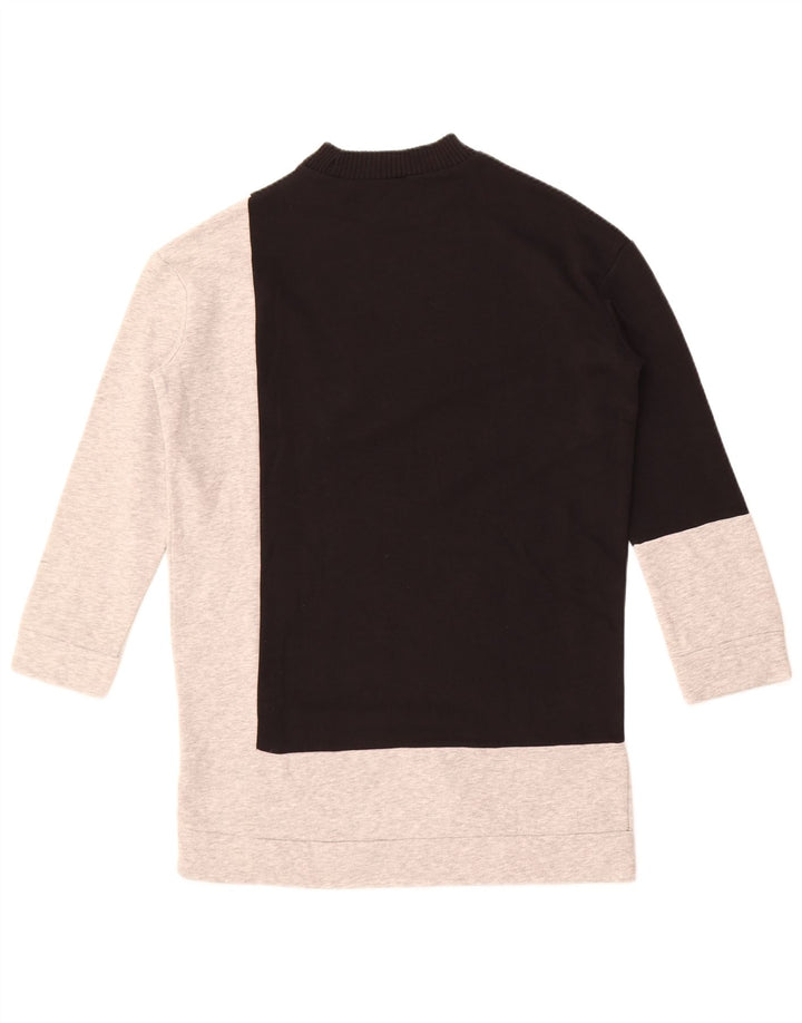 Zara Damen-Sweatshirt in Übergröße, Gr. 10, Größe S, Schwarz, Farbblock