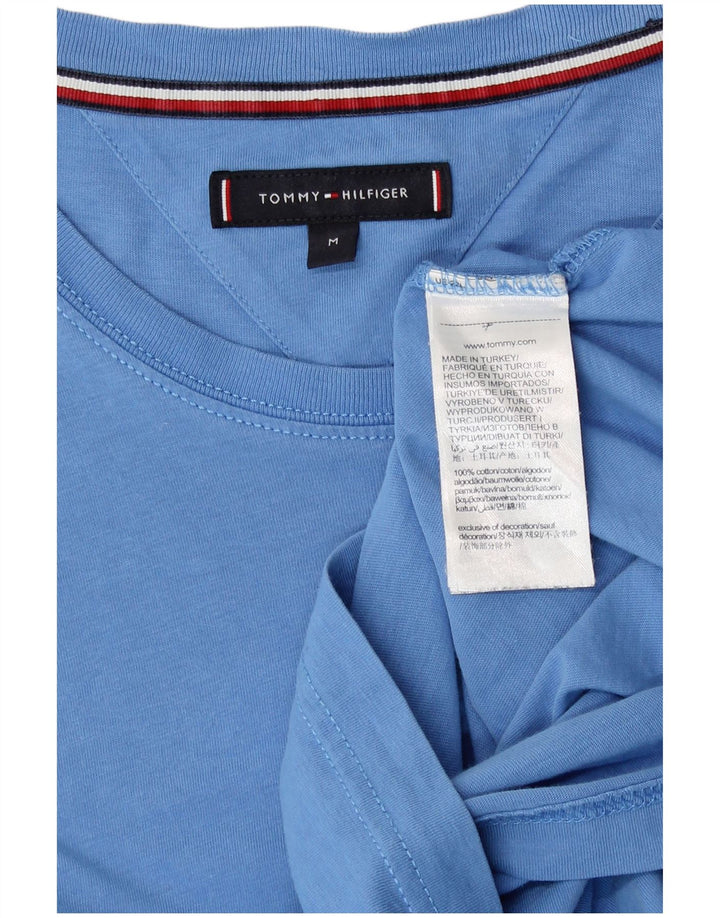 Tommy Hilfiger Herren T-Shirt Top mittelblaue Baumwolle