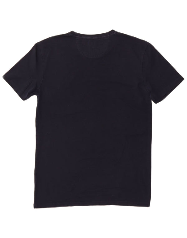 Zara Mens Slim Fit T-Shirt Top Large Navy Blue