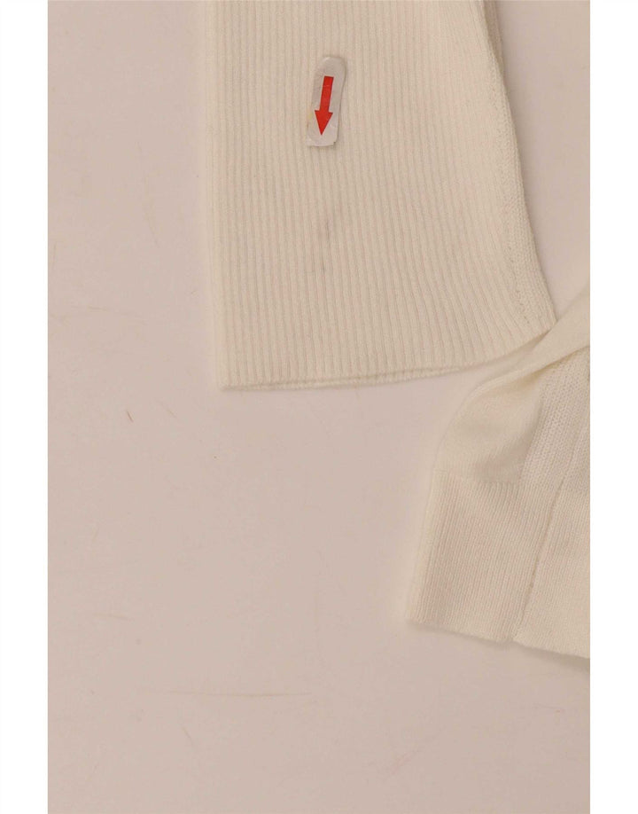 Marks & Spencer Damen-Pullover mit U-Boot-Ausschnitt, Gr. 10, Größe S, Weiß