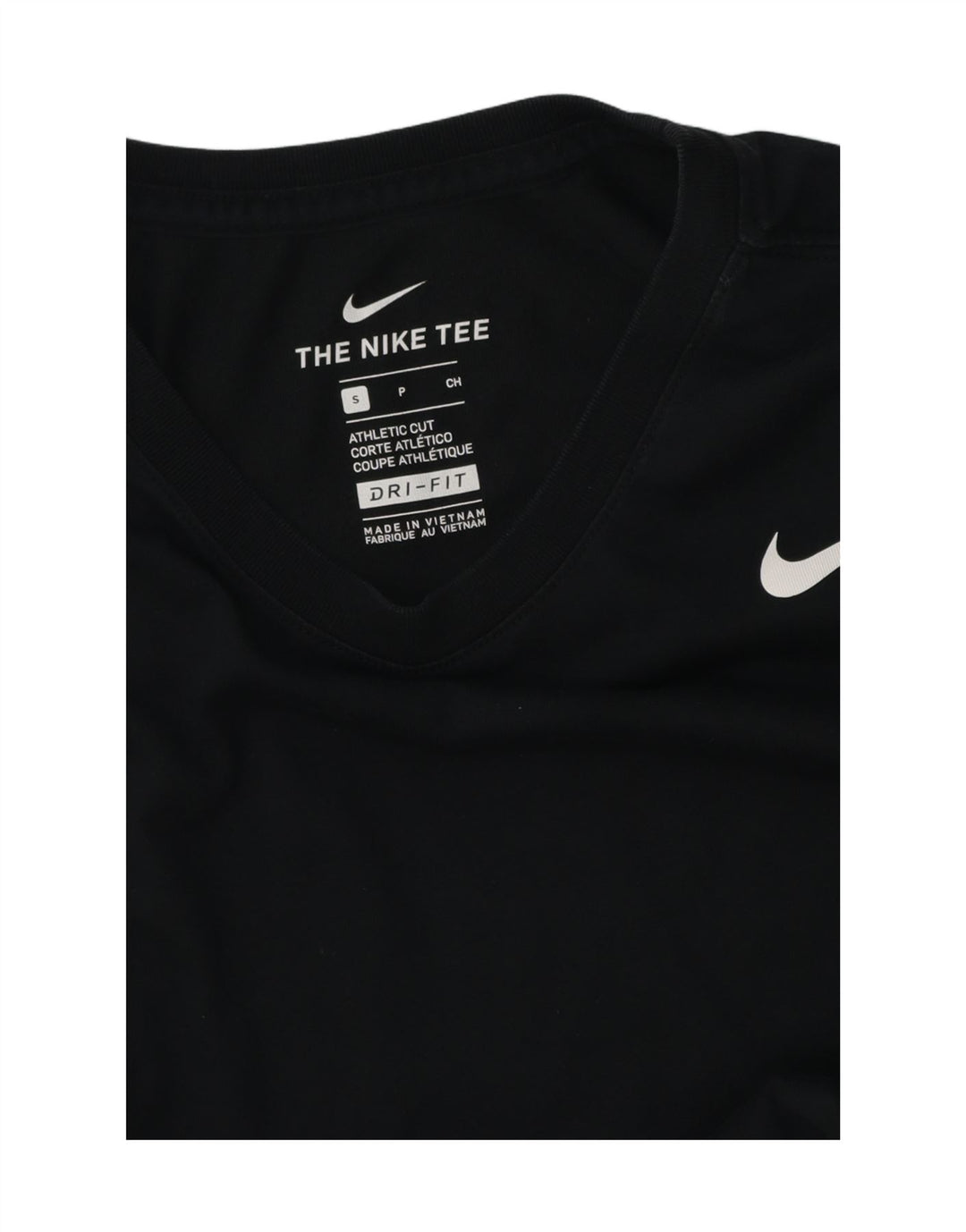 Nike Herren Dri Fit T-Shirt Top Small Schwarz