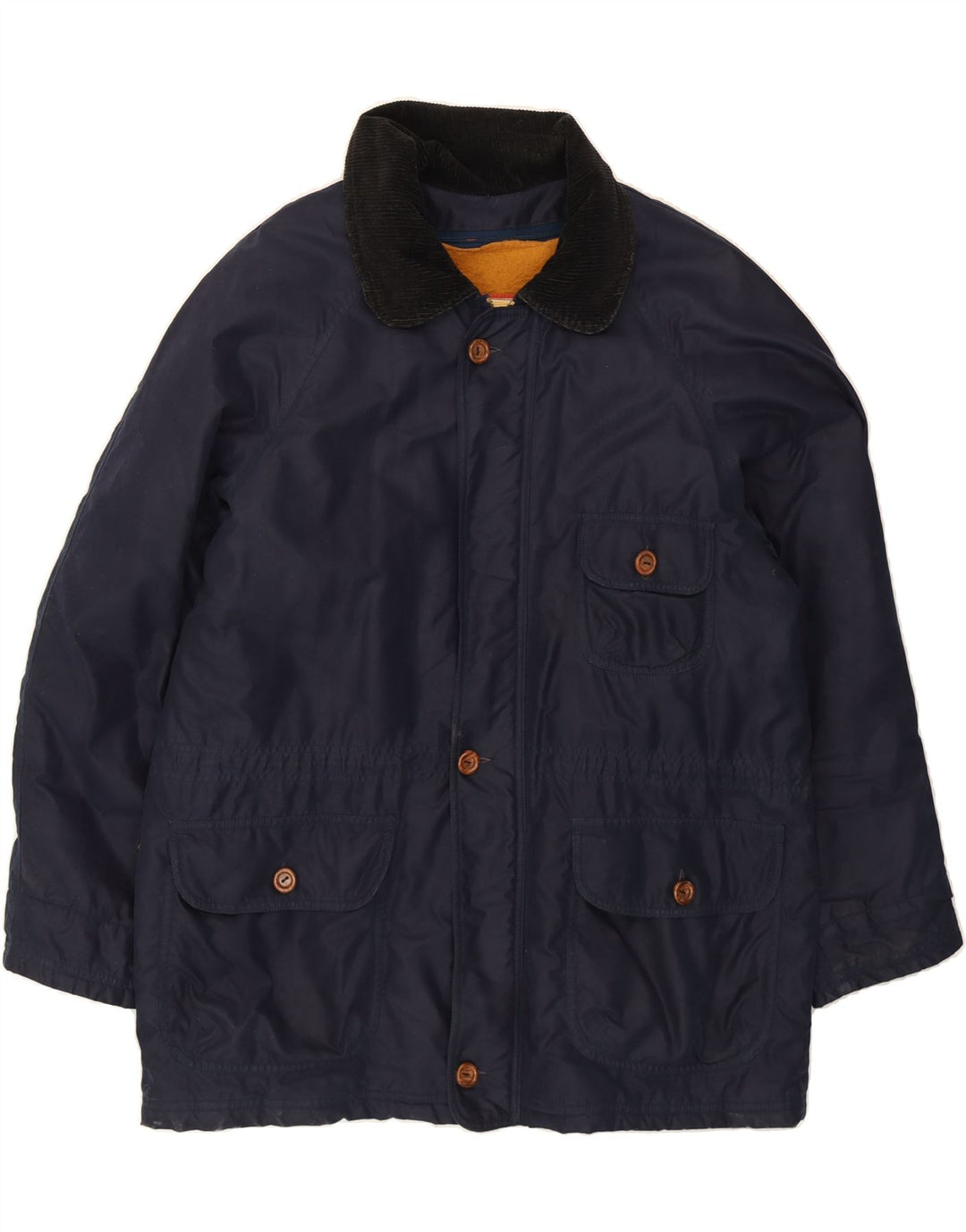 STARRING Mens Windbreaker Jacket UK 40 Large Navy Blue Polyester Vintage Starring and Second-Hand Starring from Messina Hembry 
