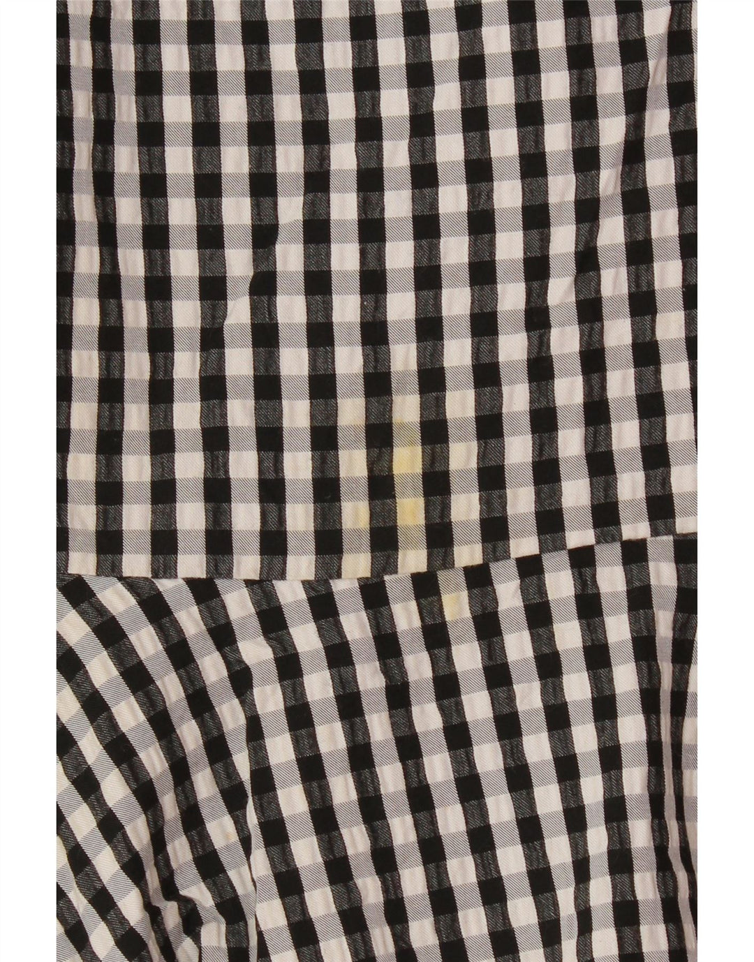 Marks & Spencer Damen Rüschenrock UK 16 Large W34 Schwarze Gingham-Viskose