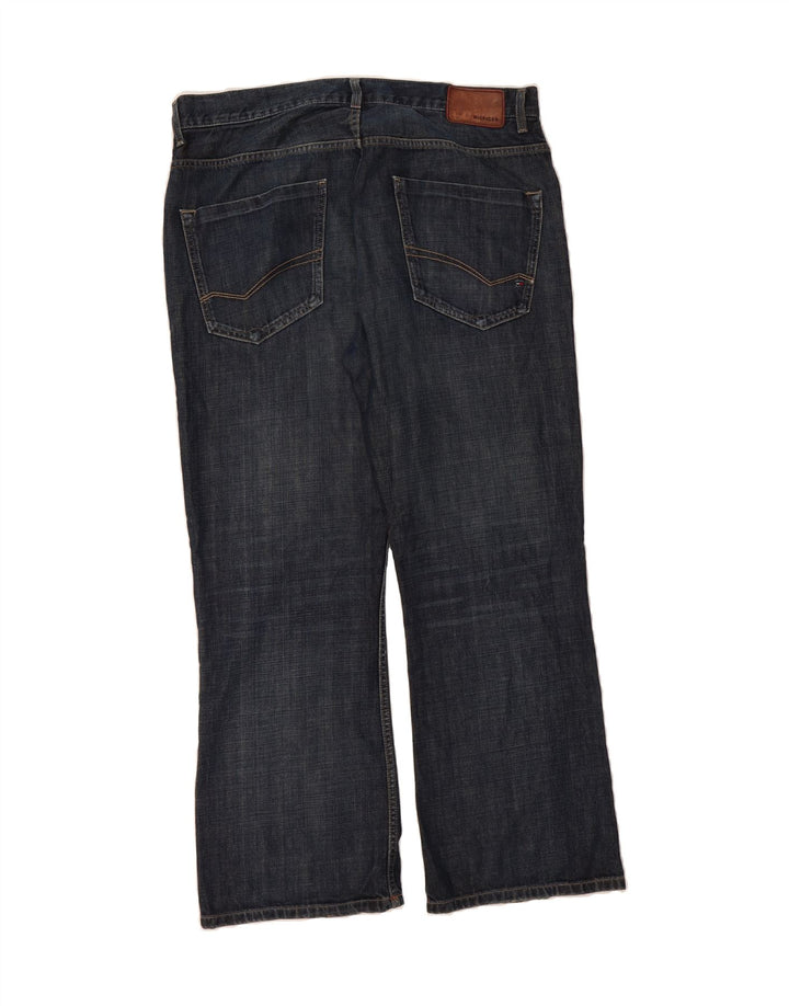 TOMMY HILFIGER Herren Bootcut Jeans W38 L30 Marineblau Baumwolle