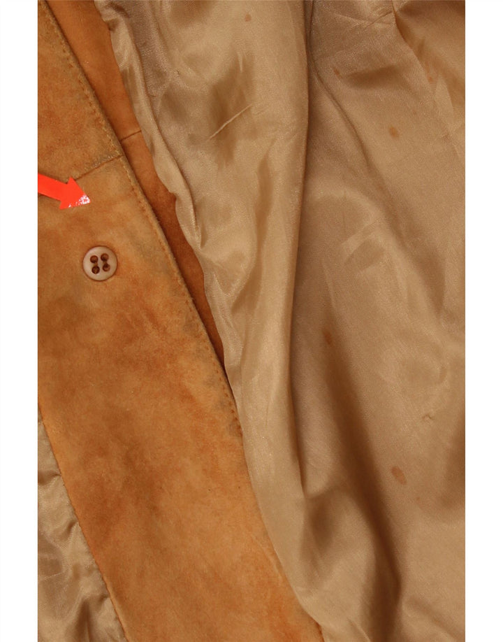 Vintage Damen Wildlederjacke IT 46 Großes braunes Leder