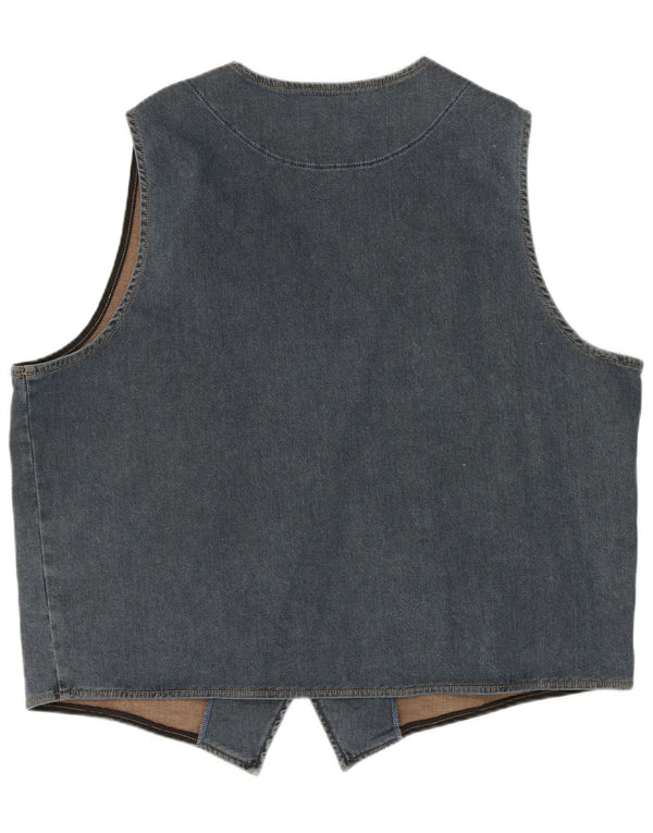 JP 1880 Herren Jeansweste 4XL Blau Baumwolle