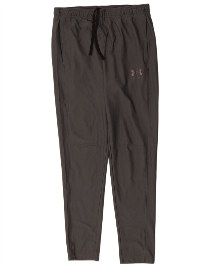 Under Armour Herren-Trainingshose mit taillierter Passform, mittelgraues Polyester