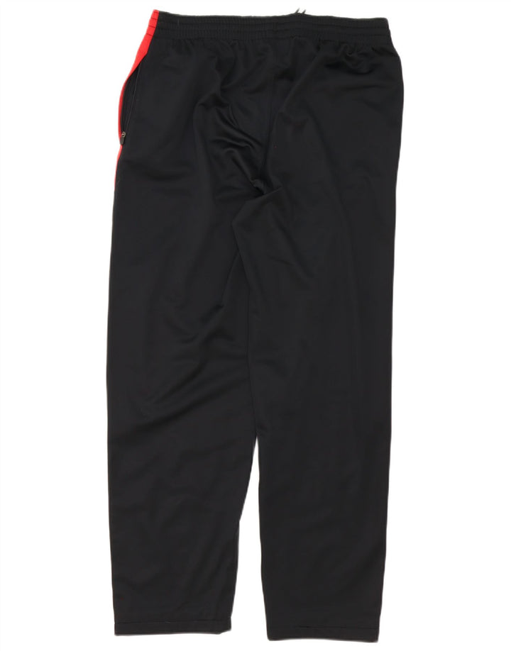 Kappa Herren-Trainingshose, groß, schwarzes Colourblock-Polyester