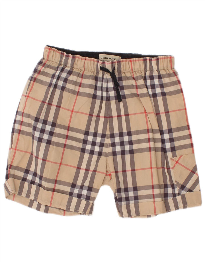 Burberry Shorts für Jungen, 2–3 Jahre, W18, beige kariert