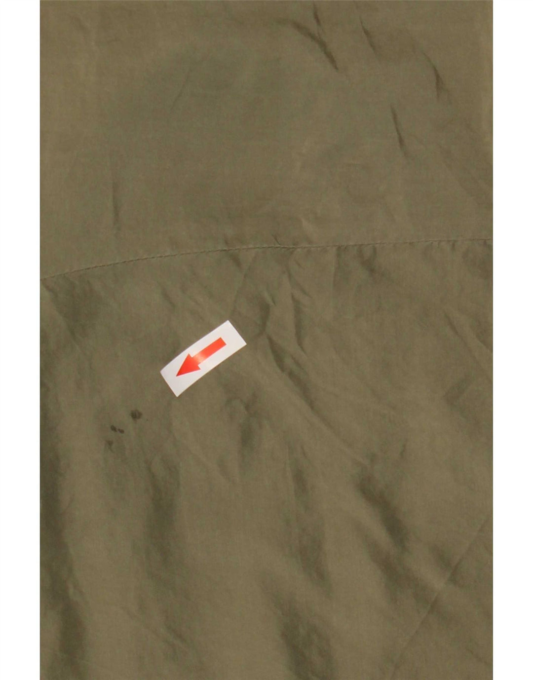 Vintage Damen Ärmellose Hemdbluse UK 14 Medium Khaki Seide