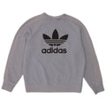 Adidas Damen Graphic Sweatshirt Pullover UK 10 Small Blau Baumwolle
