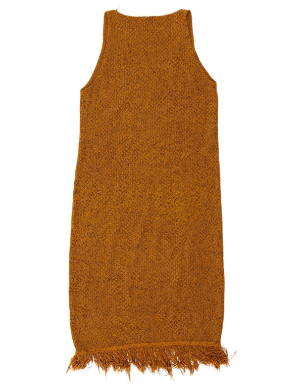 Ärmelloses Pulloverkleid für Damen von Zara, Gr. 10, Größe S, braun gefleckt