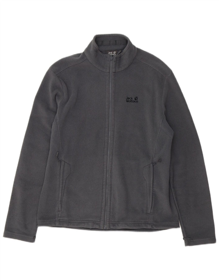 JACK WOLFSKIN Herren Fleecejacke UK 40 Large Grau Polyester
