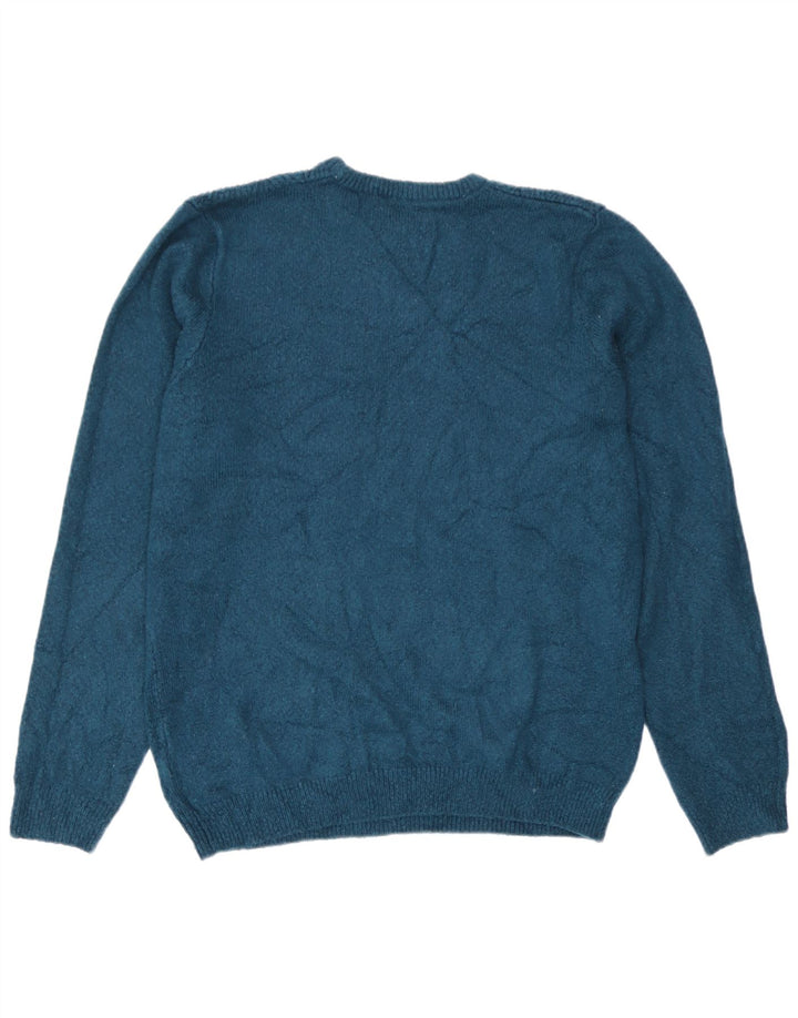 Marks & Spencer Herren-Pullover mit Rundhalsausschnitt, Mittelgrünes Acryl