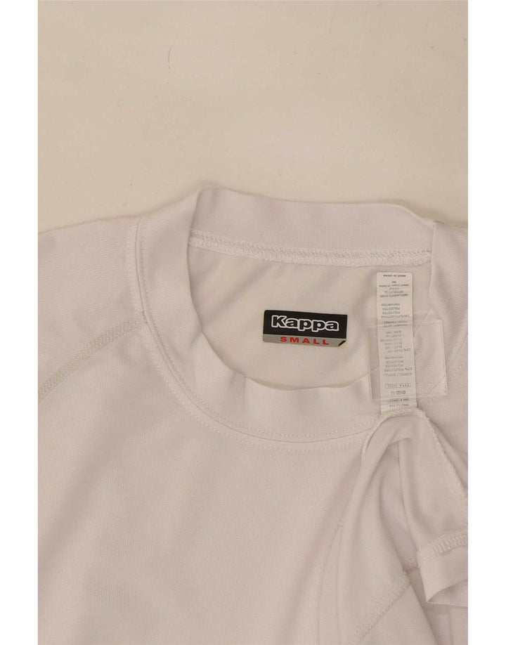 Kappa Herren T-Shirt Top Small Weiß Polyester