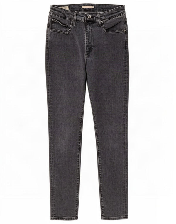 Levi's Damen 721 High Rise Skinny Jeans W30 L30 Grau Lyocell