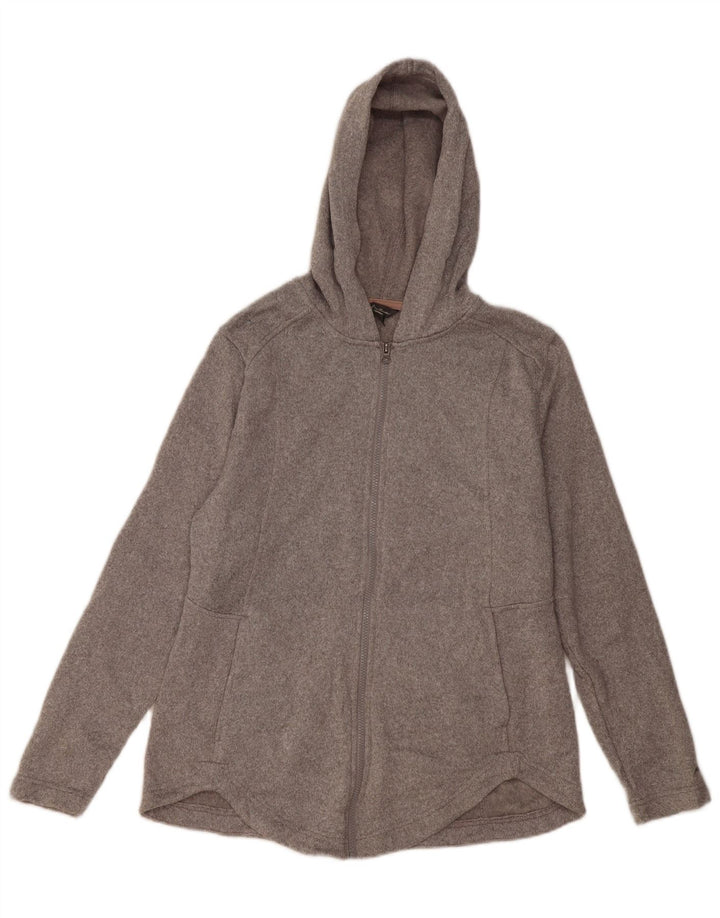 Eddie Bauer Damen Zip Hoodie Pullover UK 18 XL Grau Polyester