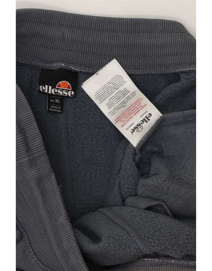 Ellesse Herren-Trainingshose, Jogginghose, XL, graue Baumwolle