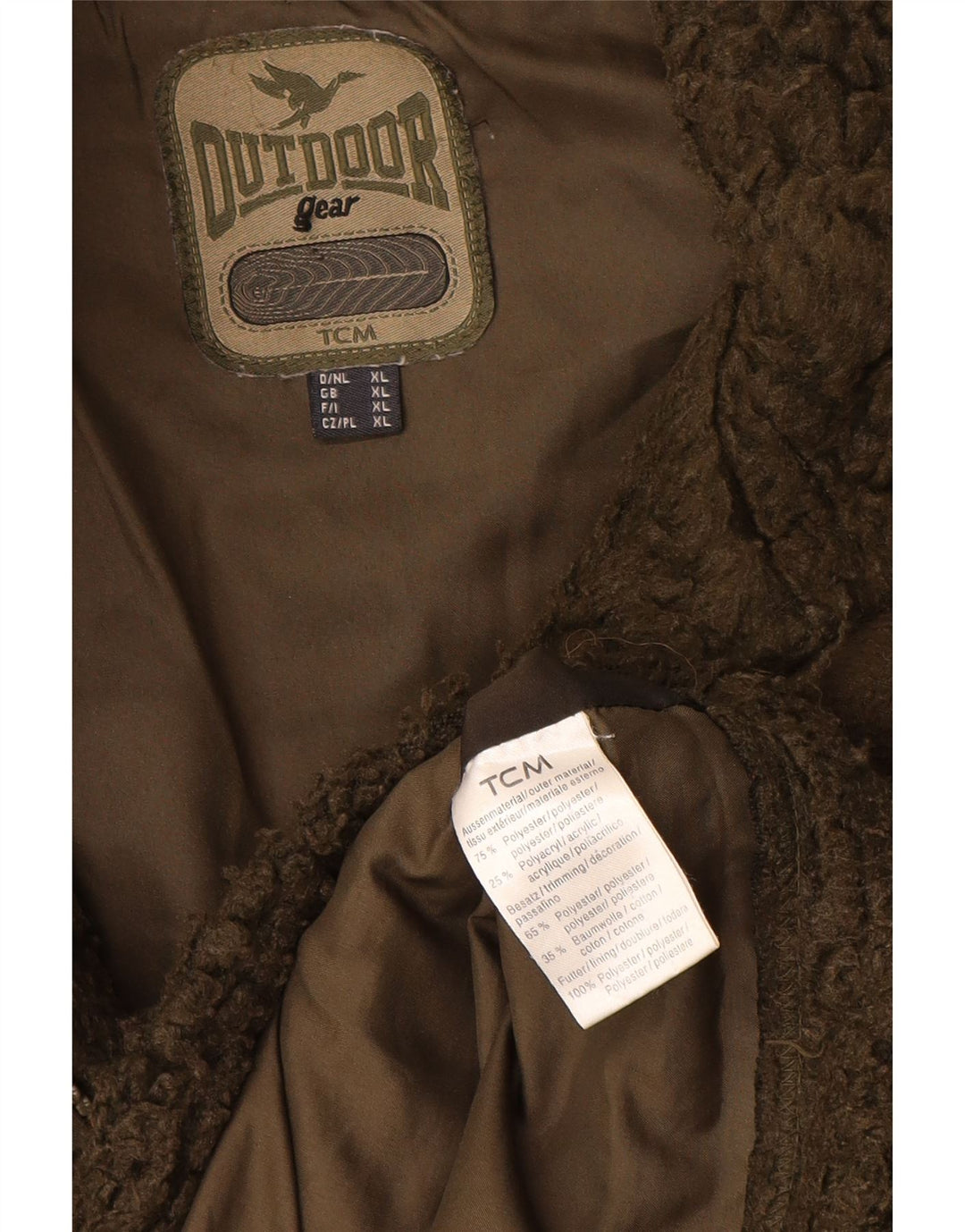 TCM Herren Fleecejacke UK 42 XL Khaki Polyester