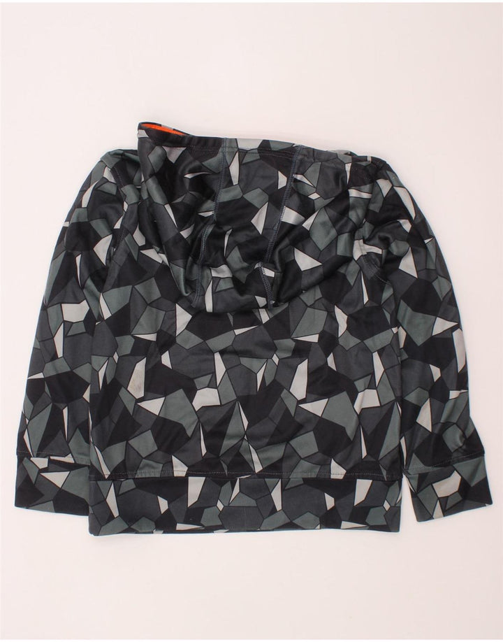 PUMA Kapuzenpullover für Jungen, 7–8 Jahre, Größe S, grau, geometrisch, Polyester