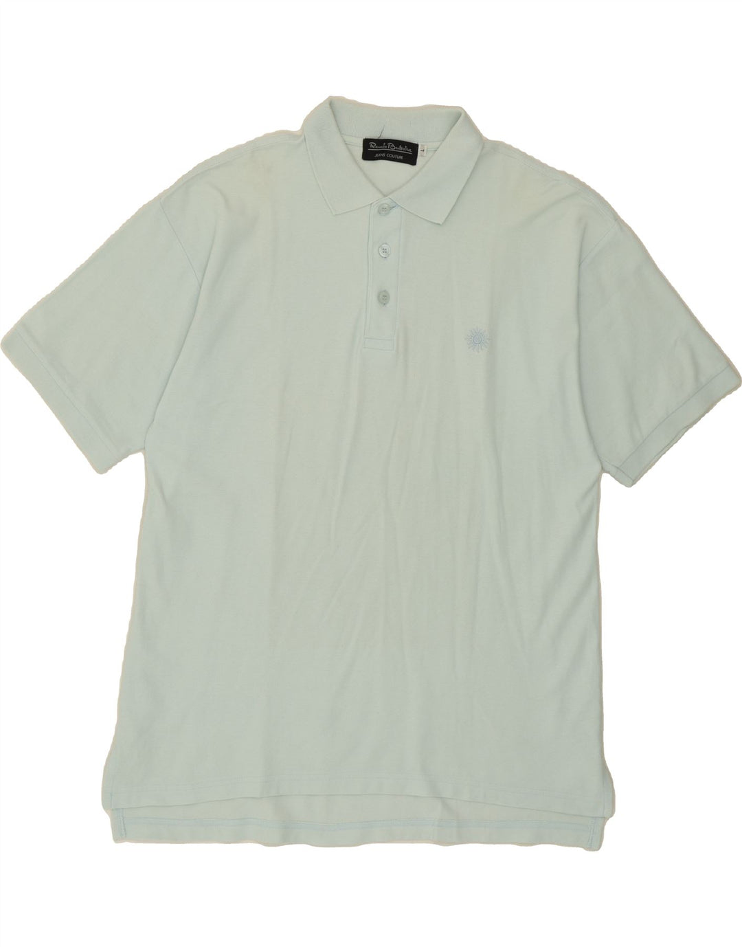 RENATO BALESTRA Mens Polo Shirt Large Blue Cotton Vintage Renato Balestra and Second-Hand Renato Balestra from Messina Hembry 