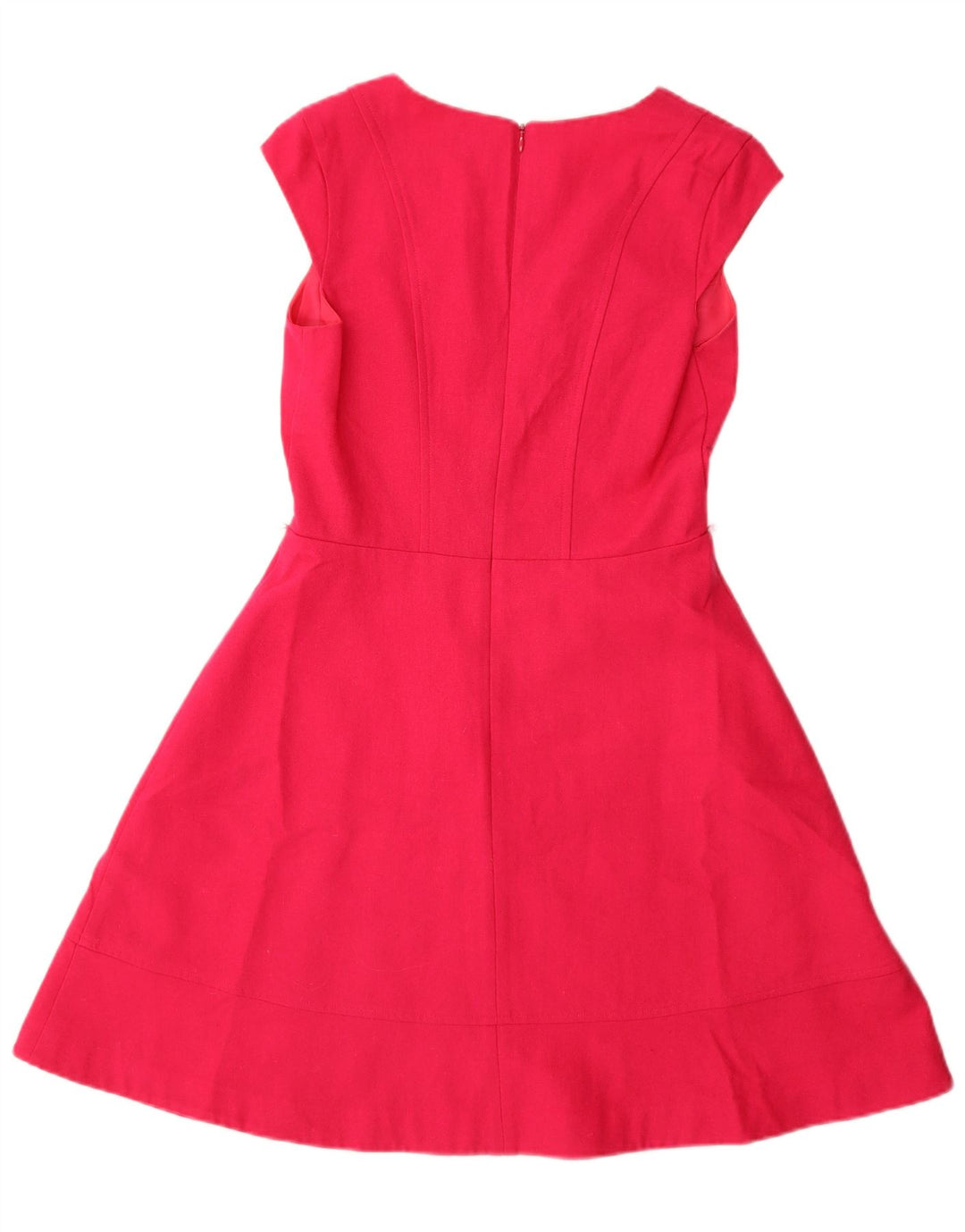 Oasis Damen A-Linien-Kleid UK 10 Small Rosa Wolle