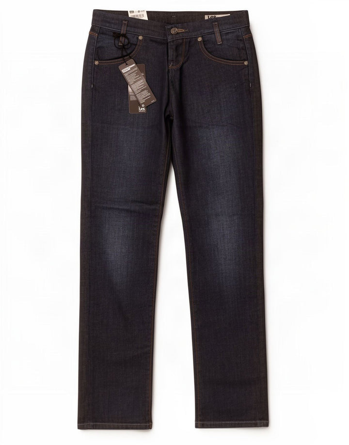 Lee Damen Lynn Slim Jeans W26 L33 Marineblaue Baumwolle