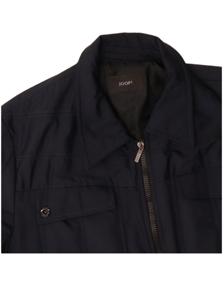 Joop Herren Bomberjacke UK 40 Large Marineblau Polyester