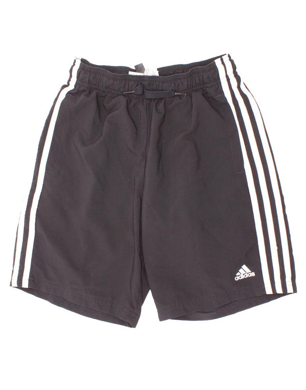 Adidas Jungen Aeroready Sportshorts 11–12 Jahre, schwarzes Polyester