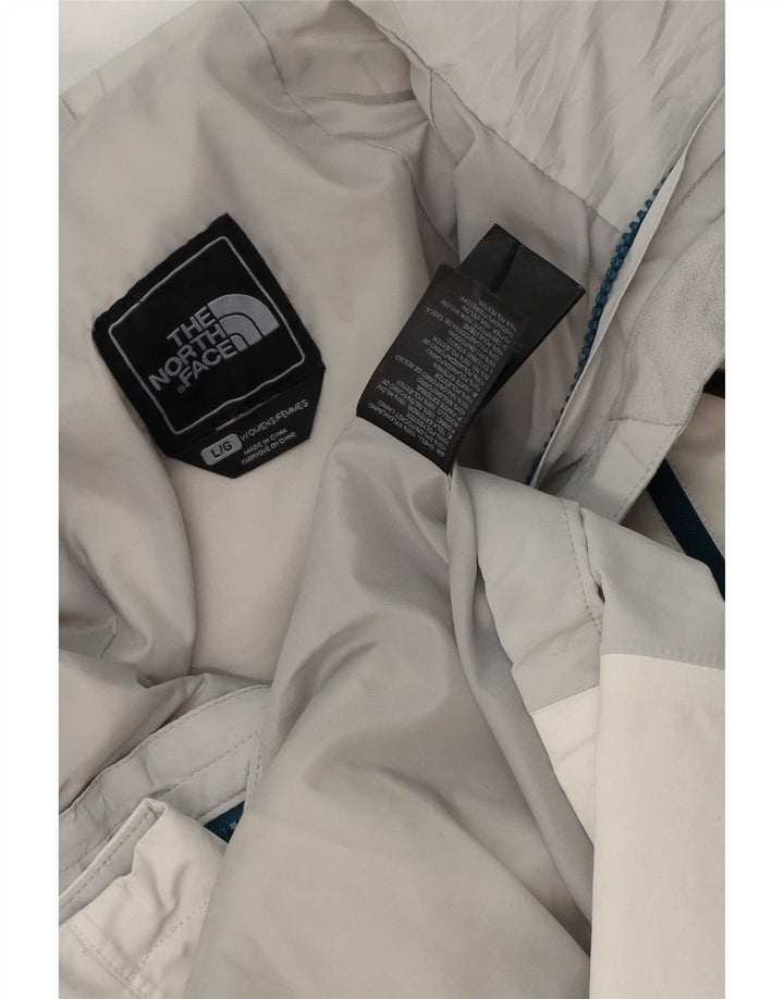 The North Face Damen-Windbreaker-Jacke, UK 16, Größe L, Weiß, Farbblock